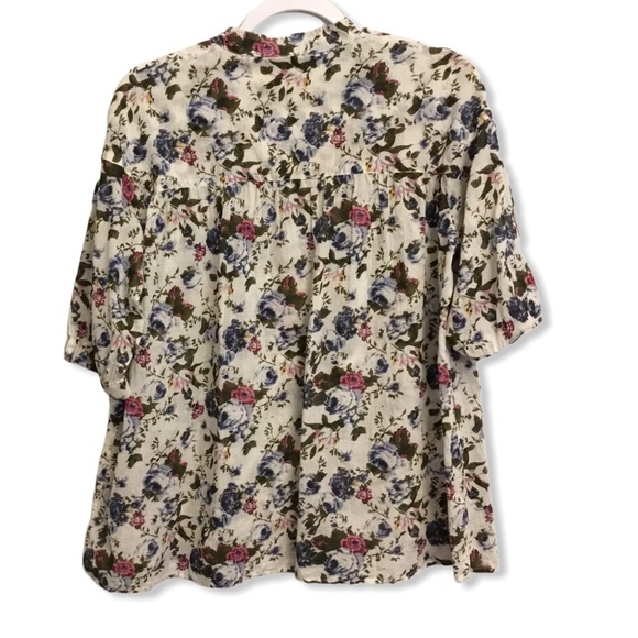 NWOT MNG CASUAL floral tunic top rayon blend sizeM - Picture 3 of 8